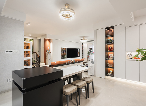 骏景花园-180㎡旧房焕新：现代简约风格下的治愈时光