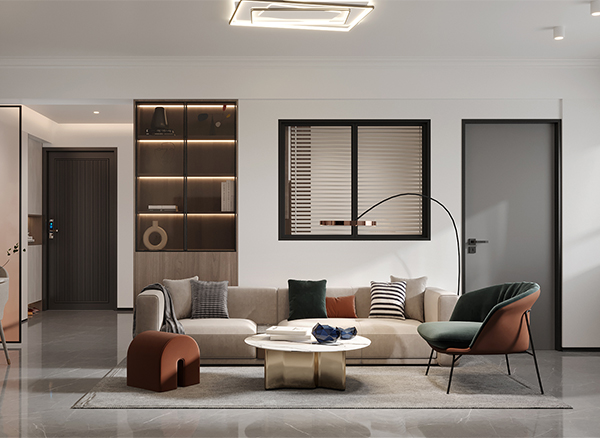 陈岗大厦-93㎡现代简约风格《简·木》