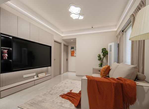 海印花园-91㎡现代奶油风，新婚夫妇的甜蜜生活空间