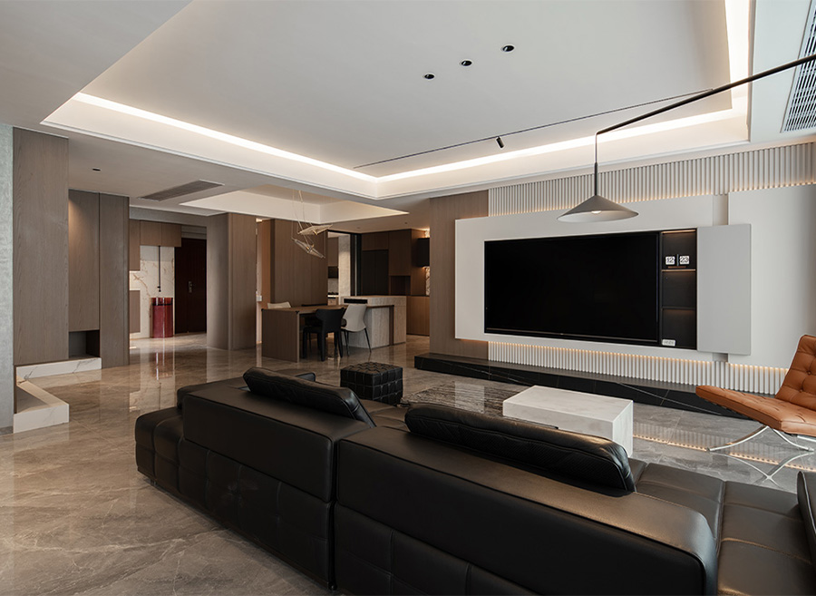 保利花园-200㎡意式轻奢・灰棕交响，质感居所