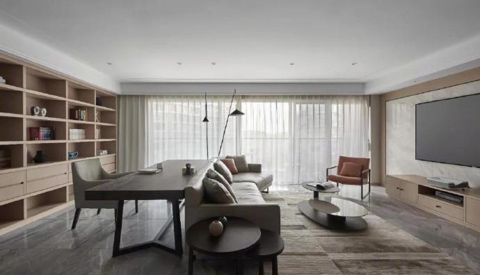 家庭图书馆式客厅